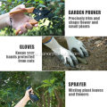9 PCS garden tool set Carbon Steel gardening Heavy Duty hand tool Ergonomic Soft Rubber Handle Garden Tools for Men Women Gift